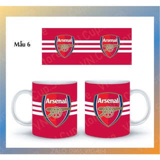 Ly sứ, cốc sứ in logo clb bóng đá arsenal - ly sứ cốc sứ in hình ảnh, logo theo yêu cầu