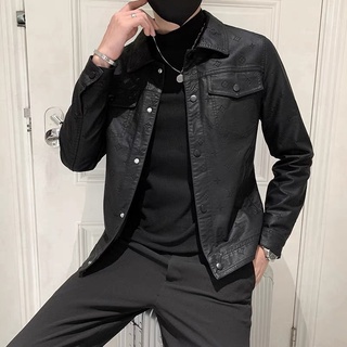 Áo da Quảng Châu cao cấp ,áo khoác da nam chất liệu da Dê cao cấp chống nhăn , chống nước hot nhất 2021