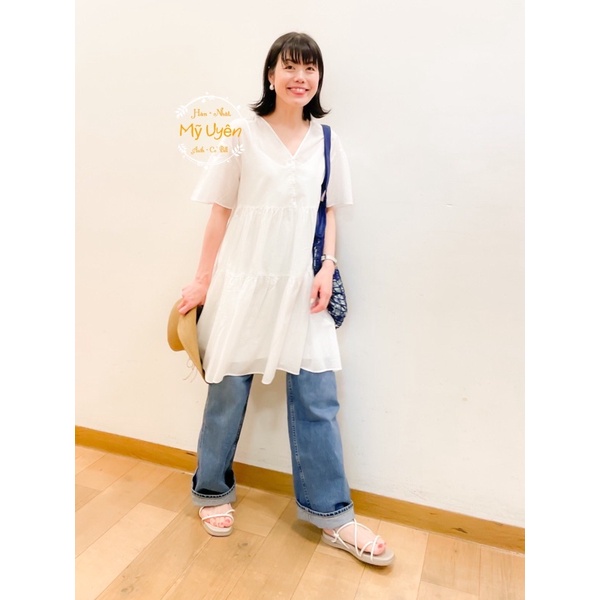 Váy Uni qlo Siêu mềm nhẹ mát