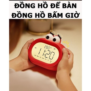 Đồng hồ để bàn điện tử led; đồng hồ bấm giờ pomodoro; đồng hồ báo thức kép; đồng hồ đếm ngược học tập; setup decor