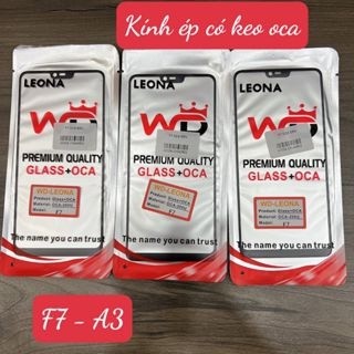 Linh kiện điện thoại giá sỉ - rẻ / kính ép có keo oca oppo f7 - kính oppo a3