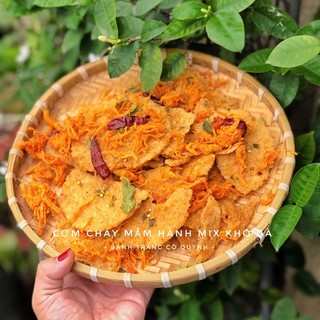 Cơm cháy mắm hành mix 3 vị 300g