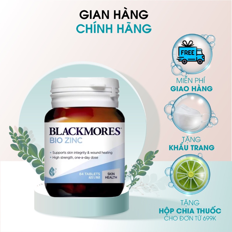 Viên bổ sung kẽm Bio Zinc, tăng cường sinh lực đàn ông Blackmores Úc 84 viên của Úc