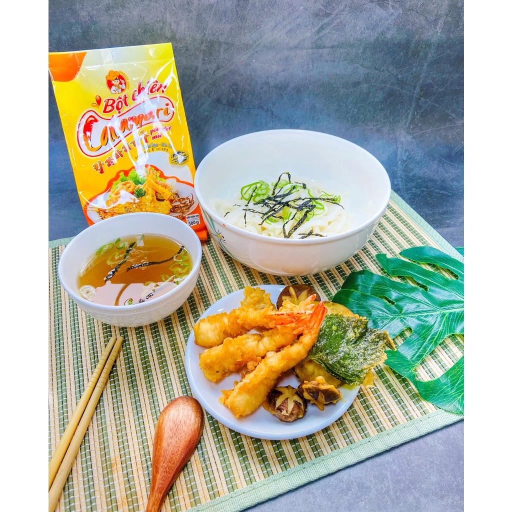 Bột chiên hải sản Tempura Nguyên liệu nhập khẩu Hàn Quốc - Calamari Orange Chef túi 300g