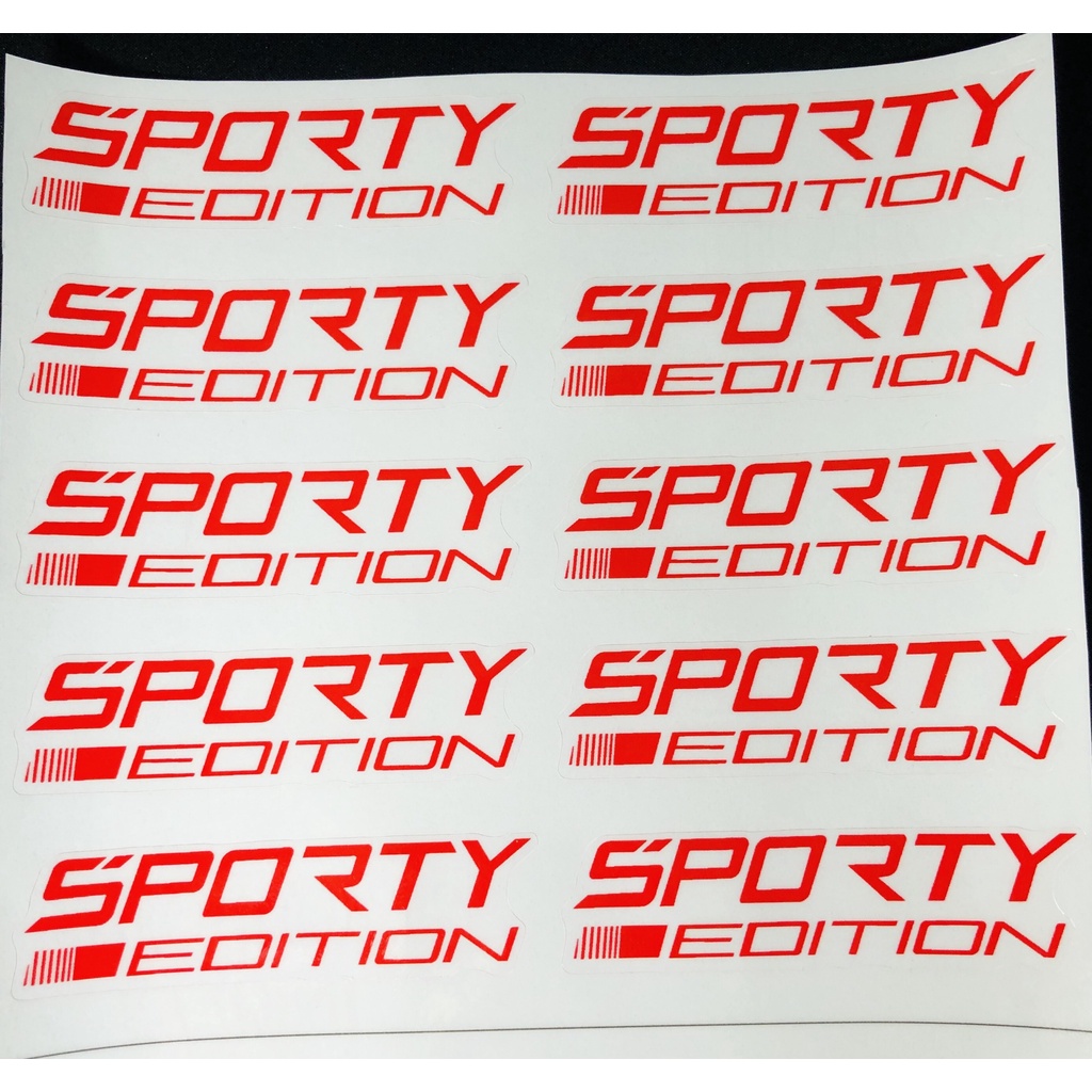 Cặp tem chữ Sporty Edition trước cho các dòng xe
