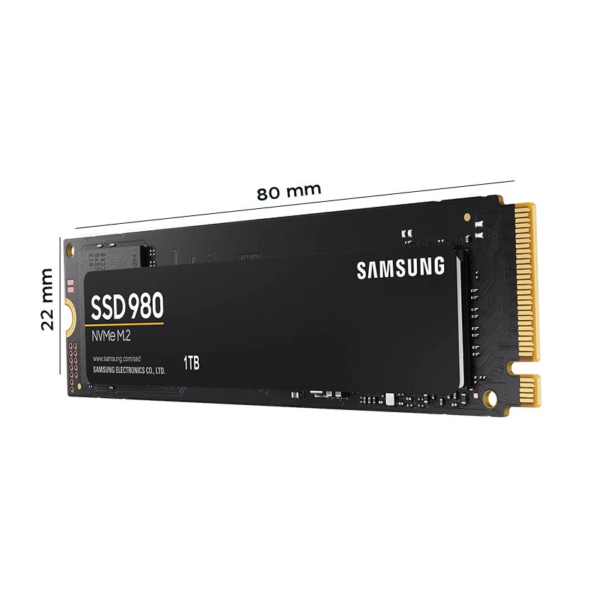 Ổ cứng SSD Samsung 980 500GB PCIe NVMe 3.0x4 (Đọc 3100MB/s - Ghi 2600MB/s) - (MZ-V8V500BW)