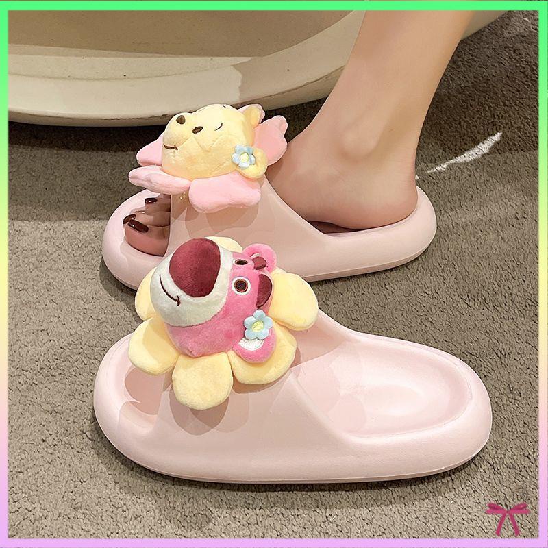 Dép gấu dâu  Dép lê dày