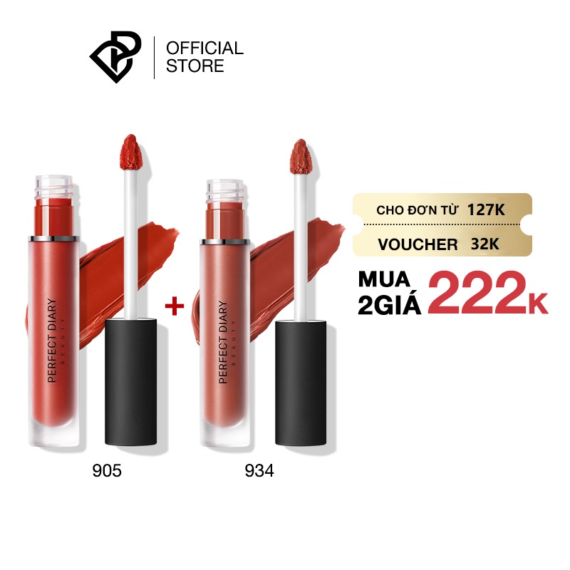 Son kem Perfect Diary DREAMMATTE màu lì siêu mịn lâu trôi 2.5g