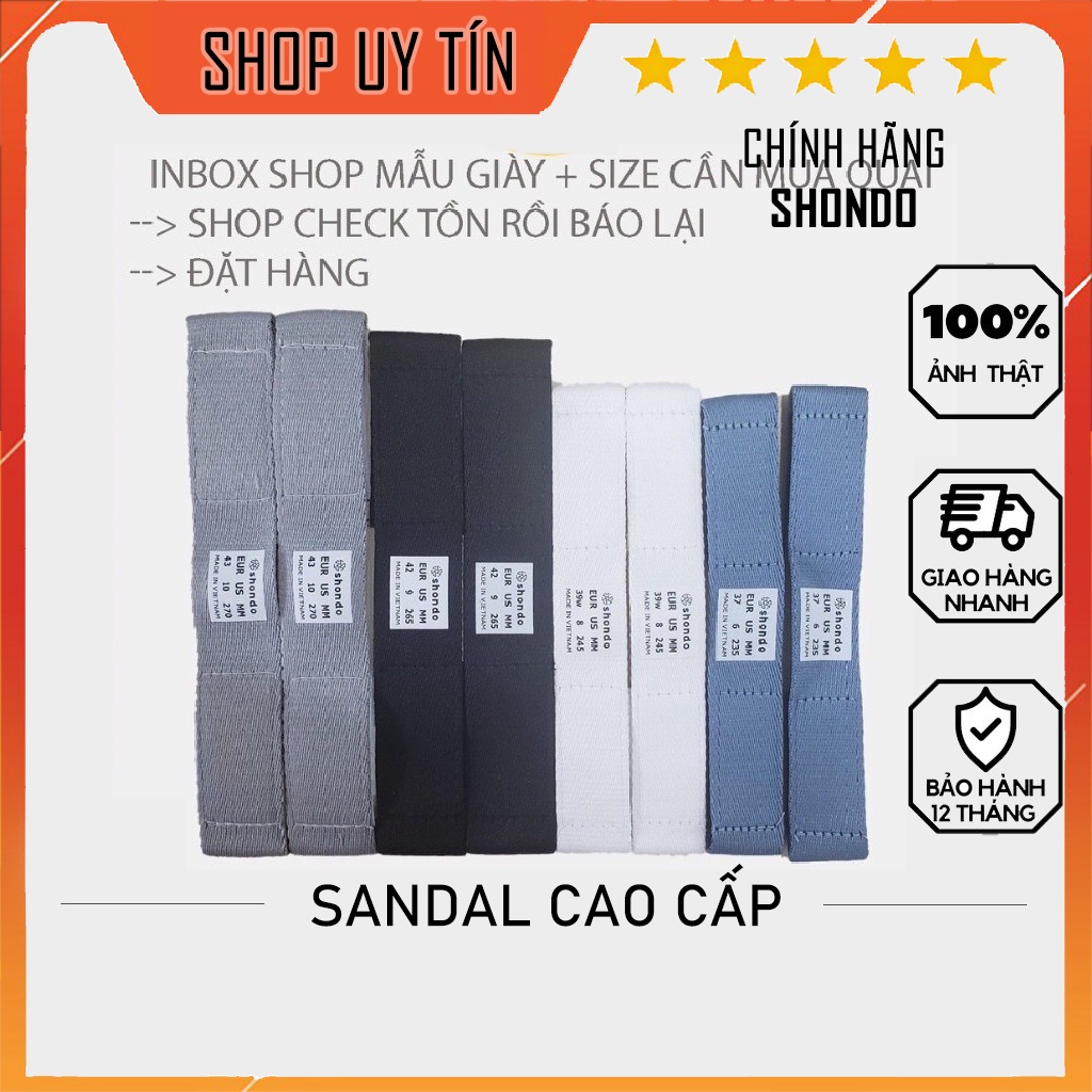 Quai hậu ( 1 cặp) giày sandal SHONDO chính hãng F6 sport nam nữ.