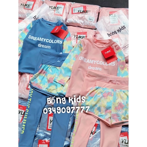 Set Bơi 3 Chi Tiết Bé Gái DREAMCOLORS YLIKE