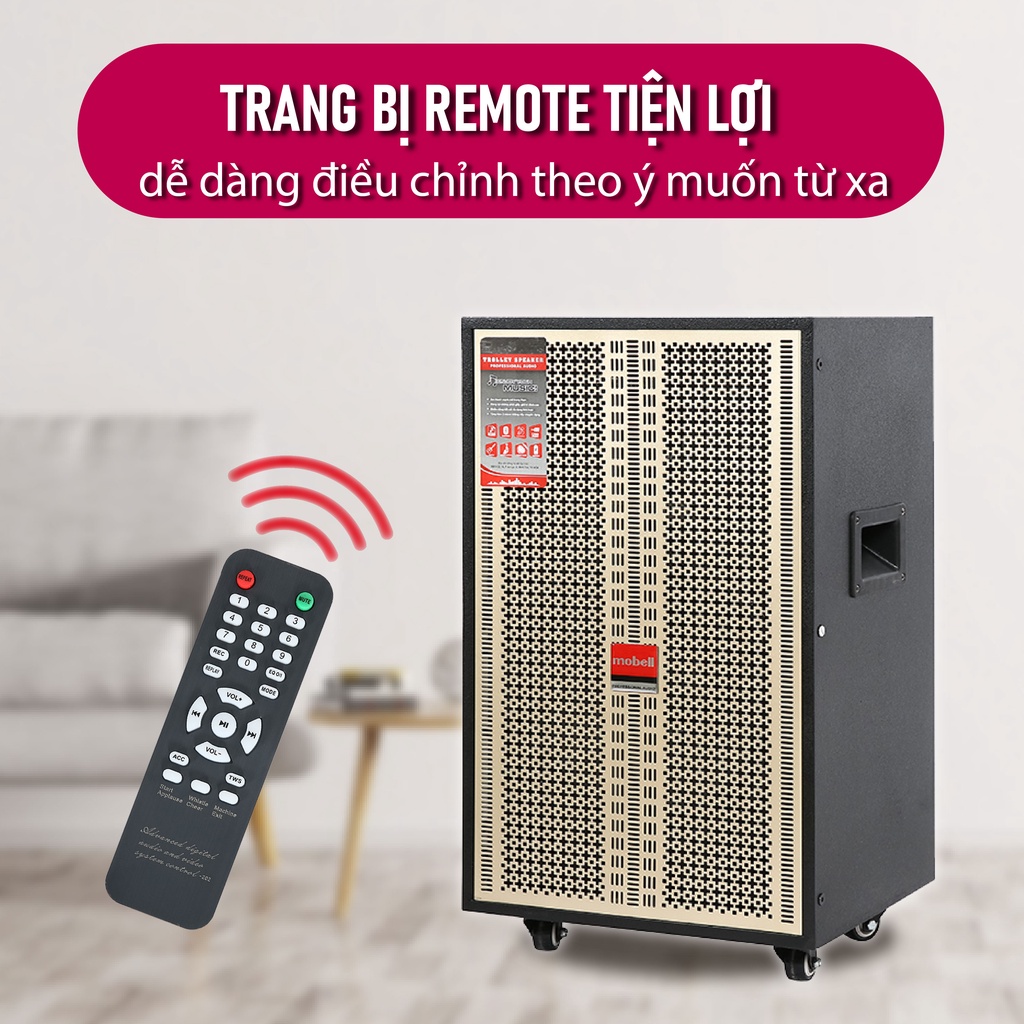 Loa kéo bluetooth Mobell  5070-OL đa dạng kết nối công suất lớn 400W bảo hành 12 tháng