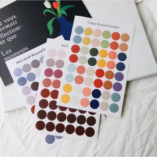 Set 48 miếng dán Sticker chấm tròn nhiều màu