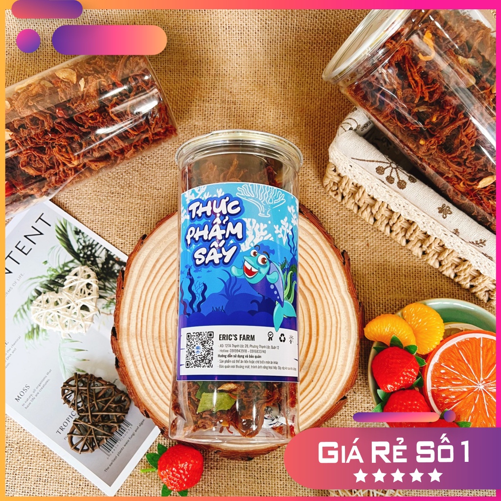 Khô Heo Cháy Tỏi Eric's Food 1KG. Thơm ngon, Thấm Vị, Ăn vặt Sài Gòn giá rẻ