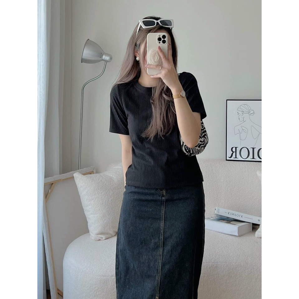 A47 ÁO GÂN CỘC TAY BASIC HOT