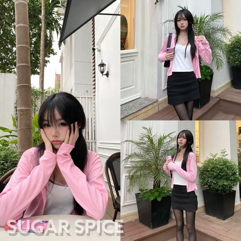 Áo Hai Dây Phối Ren Đính Nơ Phong Cách Coquette SUGAR SPICE - Angela Cami | BigBuy360 - bigbuy360.vn