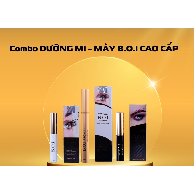 Combo dưỡng mi mày BOI  cao cấp
