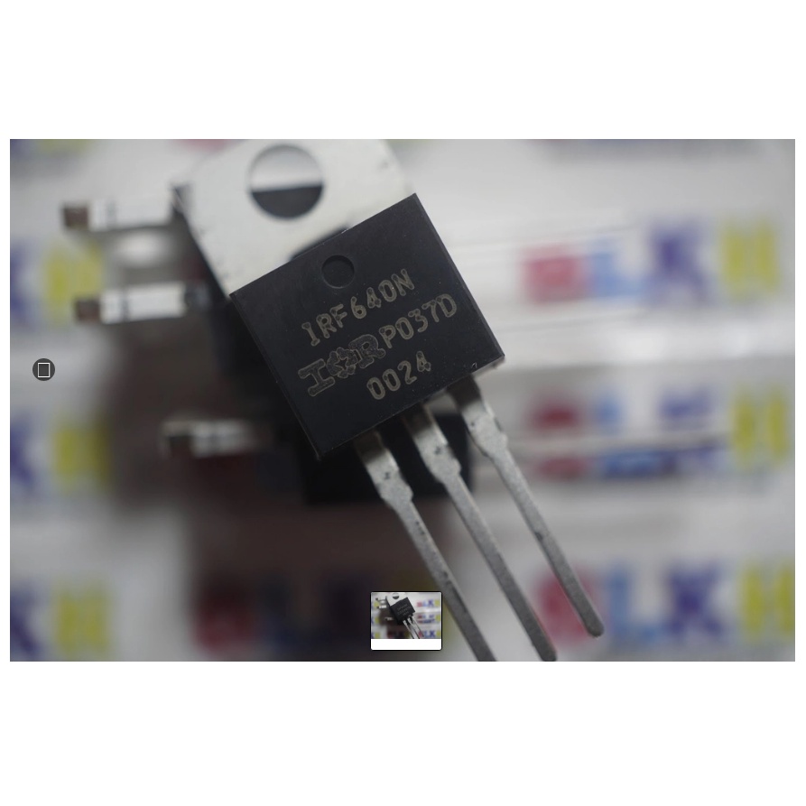 2 IC Mosfet kênh N IRF640N IRF640 200V 18A TO-220 chính hãng IR