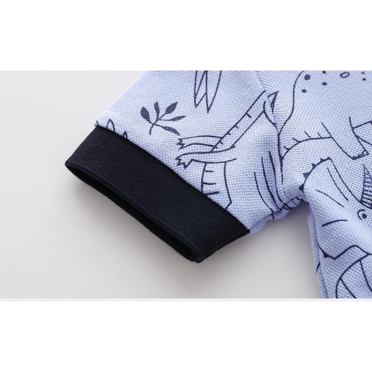 Áo Polo bé trai WAPYPY áo có cổ cho bé họa tiết đáng yêu QATE 505