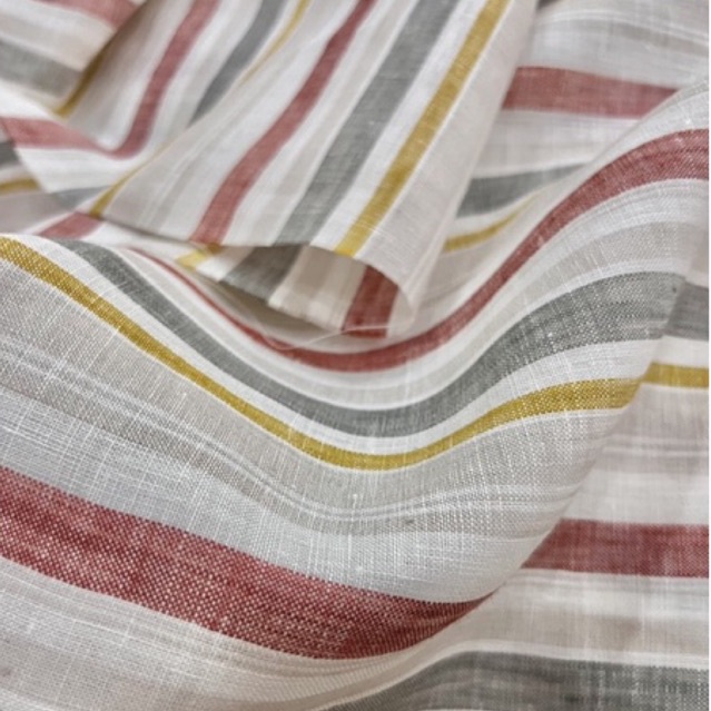 Vải Linen Tưng Premium Sọc Màu Mềm Mướt Khổ 1m45