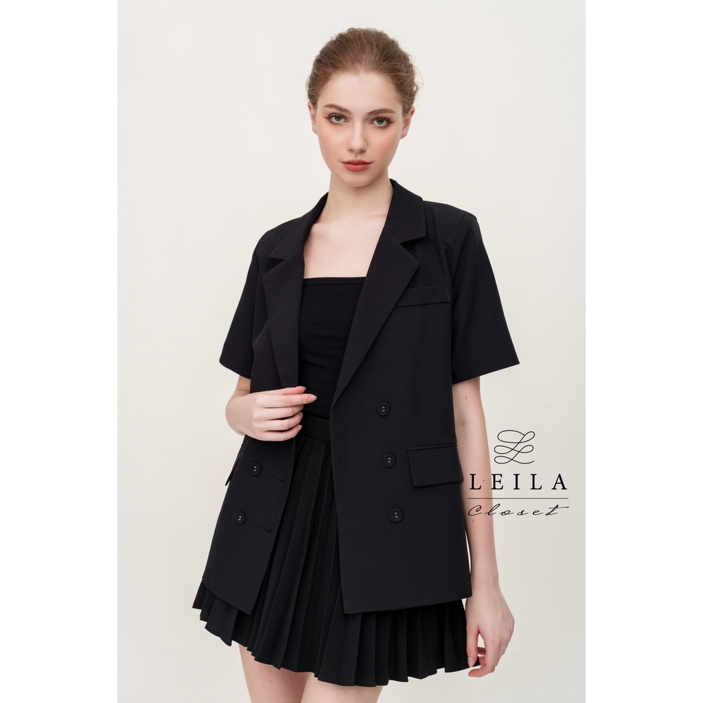 Vie blazer ngắn tay Leila closet