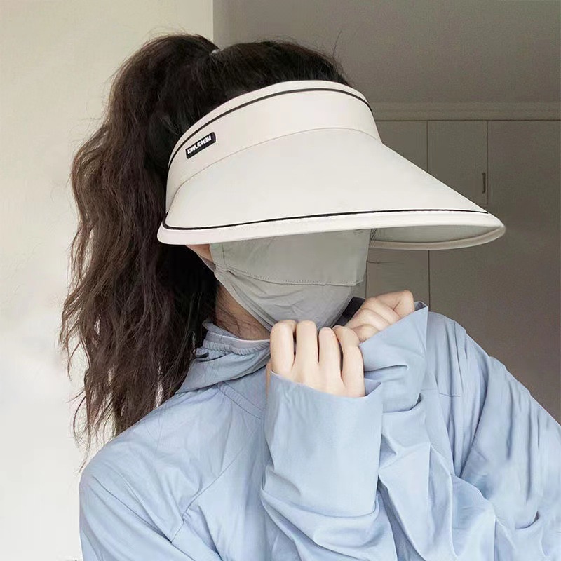 Nón Vải Nửa Đầu Chống Nắng Màu Trơn Có Thể Xếp Gọn RQN2173