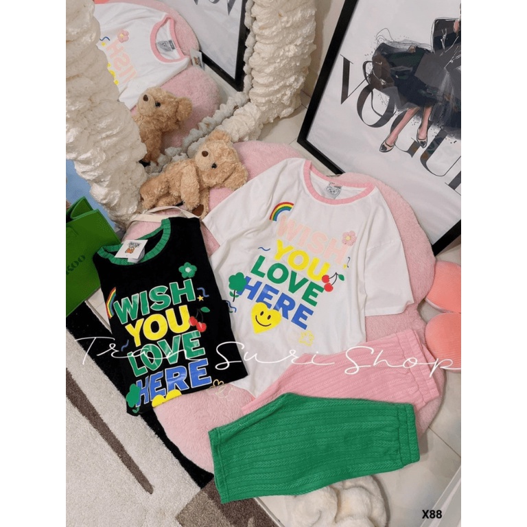 (Free Ship) ĐỒ SIÊU XINH GIÁ TỐT - SET ÁO COTTON QUẦN THUN DỆT TRẺ TRUNG CÁ TÍNH CHẤT VẢI MỀM MẠI MÁT MẺ - CN