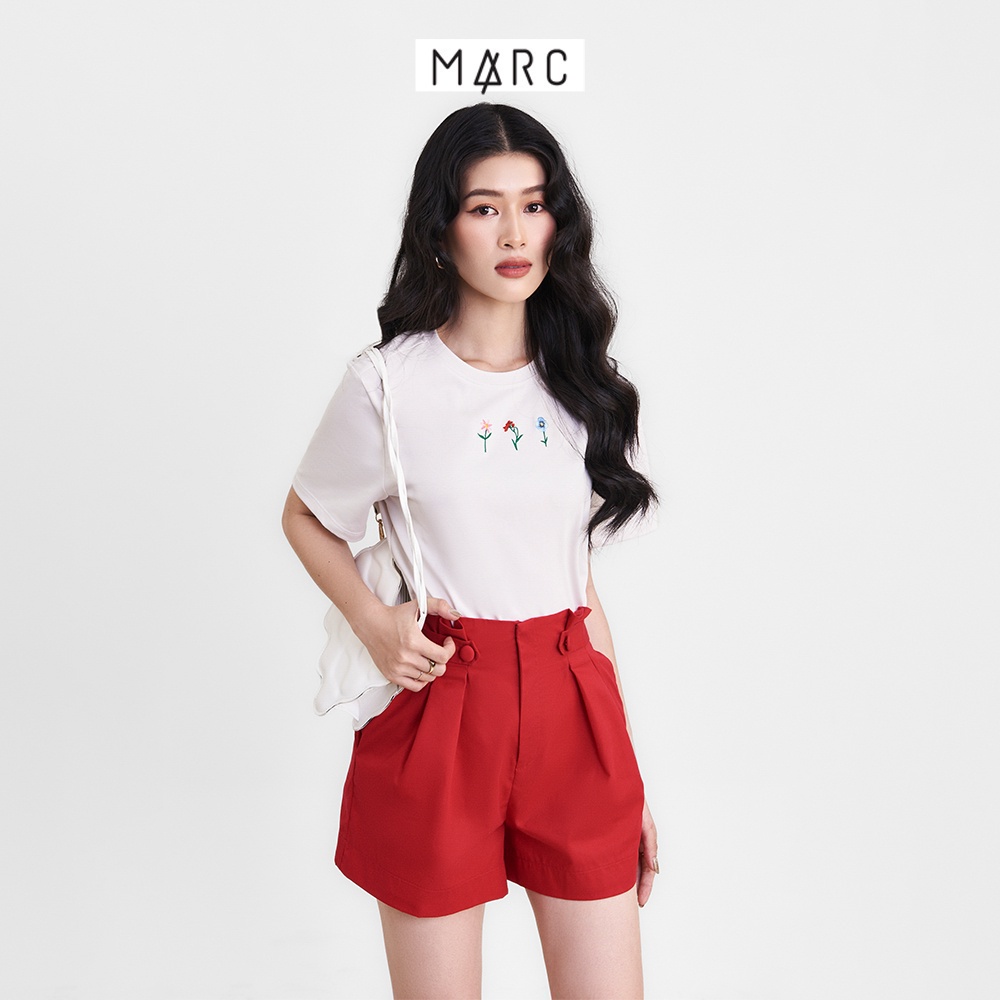 Quần short nữ MARC FASHION lưng cao 2 nút tab CBHN039922