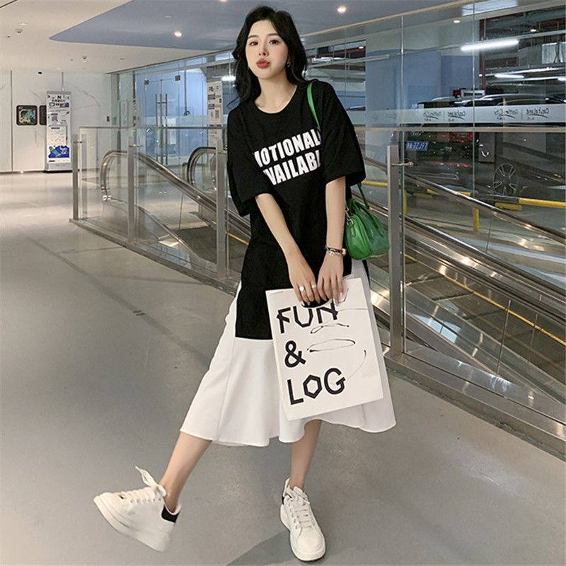 Áo Thun Mùa Hè Dáng Rộng Tay Ngắn Có Size Lớn 2-300KG Dành Cho Nữ