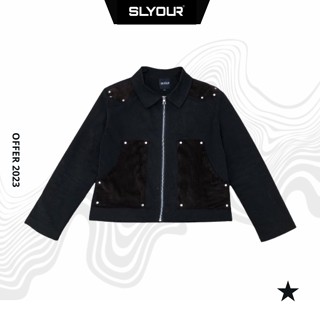 Áo khoác kaki JACKET CROPTOP VER 2 - Áo khoác boxy local brand SLYOUR 