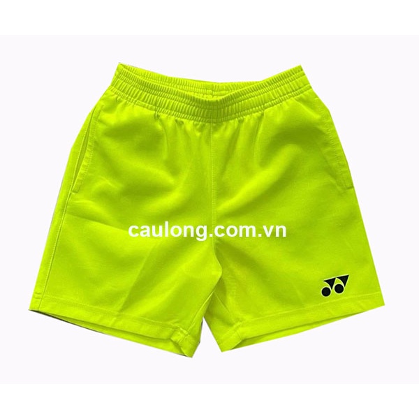 Quần Short Cầu Lông Nam Yonex Logo Xanh Chuối