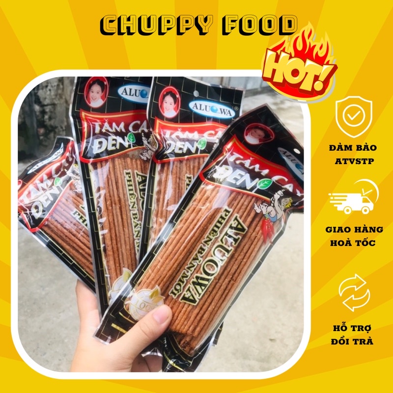 🎁FREE SHIP🎁 5 Gói Snack Tăm Cay Đen, Vị Điều Tôm Thơm Giòn