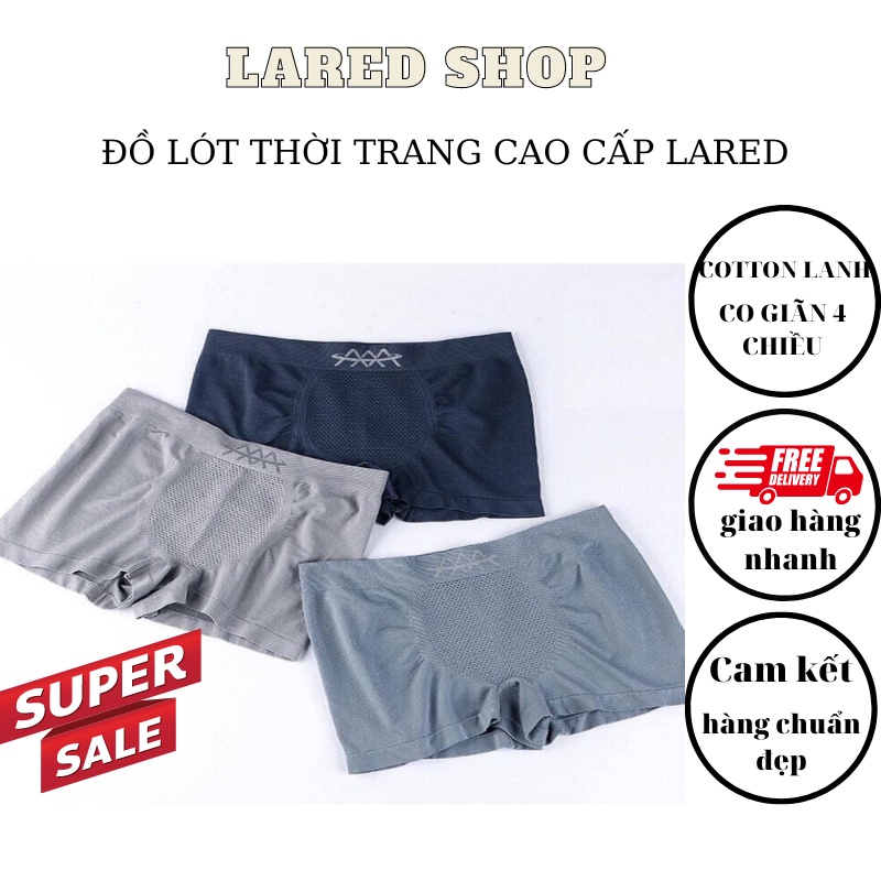 quần lót boxer AAA cotton lạnh, co giãn 4 chiều, thấm hút mồ hôi. Thời trang lared 01
