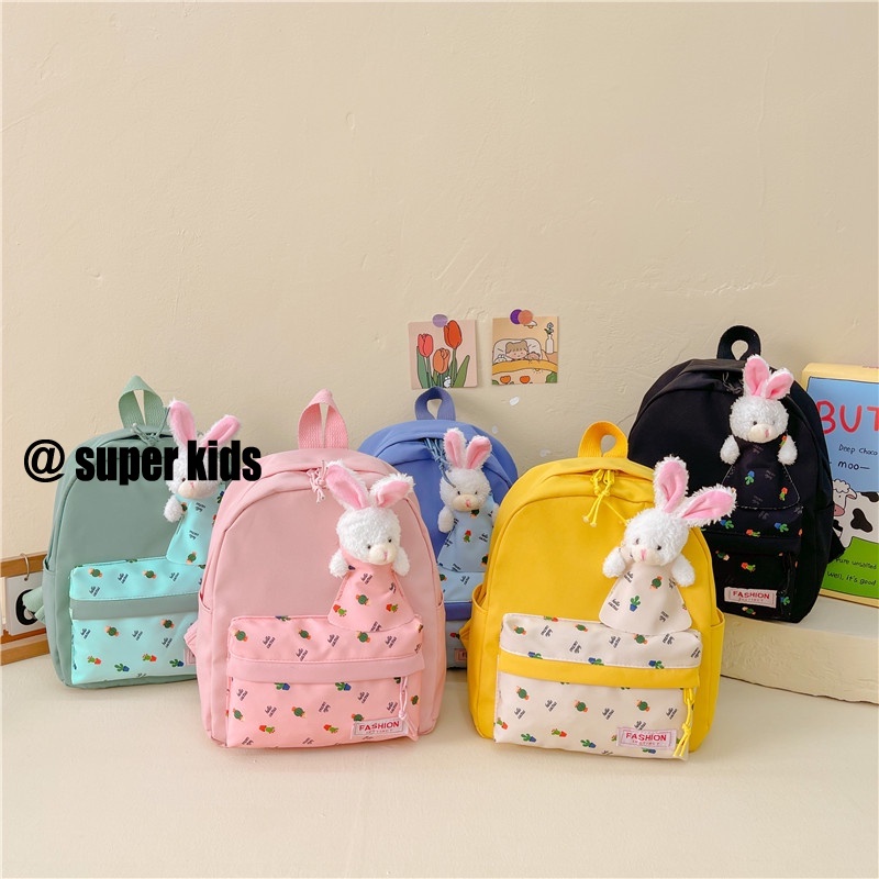 SUPER KIDS Ba Lô Đi Học Thời Trang Mùa Xuân Cho Bé Gái