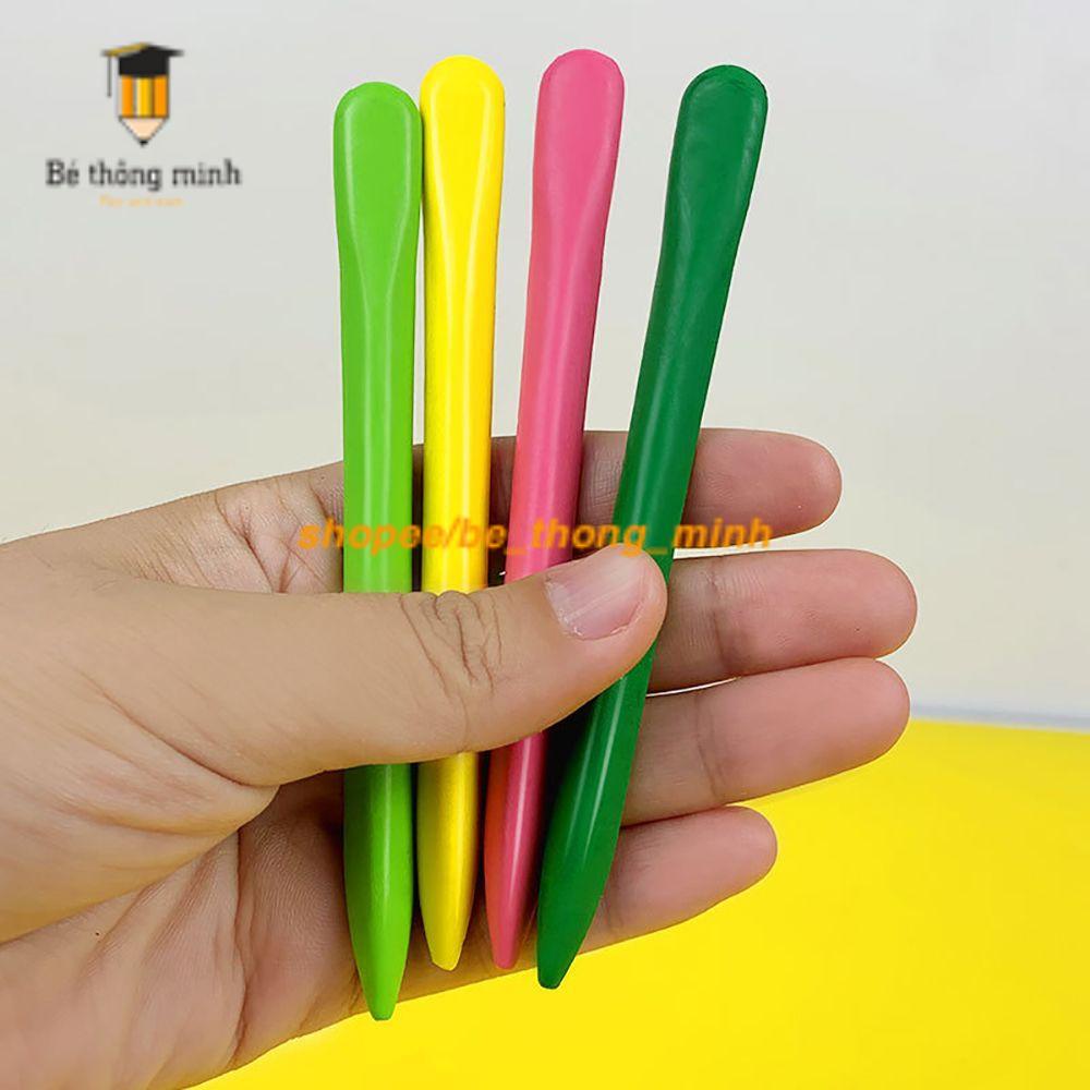 Bộ 6 / 12 / 24 / 36 Bút Sáp Vẽ Màu Có Thể Rửa Sạch - bút  tam giác cho bé cầm đúng cách