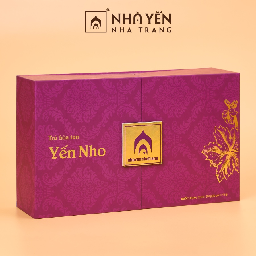 Trà Yến Nho - Nhà Yến Nha Trang - Hộp 20 gói - Trà hòa tan