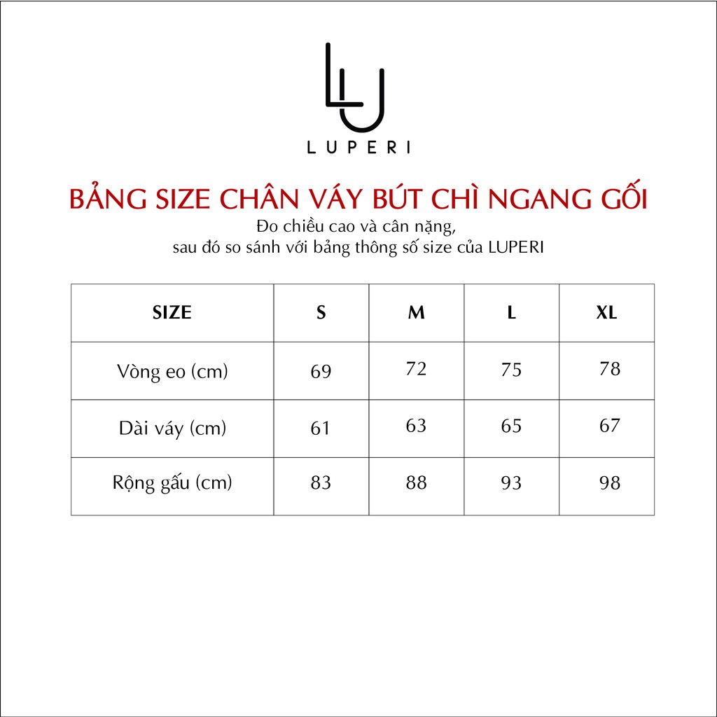 Chân Váy Bút Chì Nữ Công Sở Cạp Cao Phối Khuy Trước LUPERI LFCV5122 Vải Thái Chéo Mềm Mại