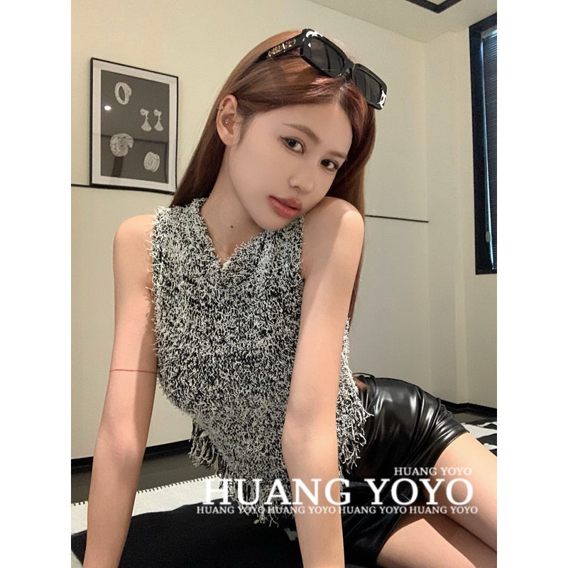 Áo Croptop Sát Nách Phong Cách Hàn Quốc Thời Trang Mùa Hè Quyến Rũ Cho Nữ