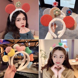 Bờm rửa mặt cute ngộ nghĩnh nhiều màu, bờm rửa mặt cute ngộ nghĩnh, bờm cài tóc hình bông hoa lò xo lắc lư ngộ nghĩnh