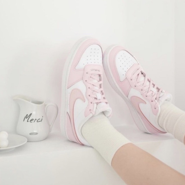 Giày Nike Court Borough 2 SE White Pink Foam