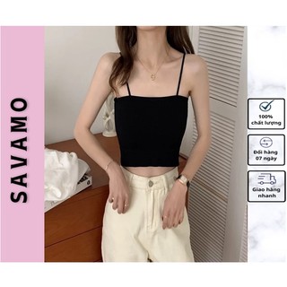 Áo bra hai dây nữ cá tính dây lụa có mút ngực SAVAMO s19