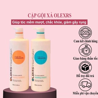 Dầu Gội xả Olexrs Argan Oil Collagen Hair Salon cao cấp 960ml