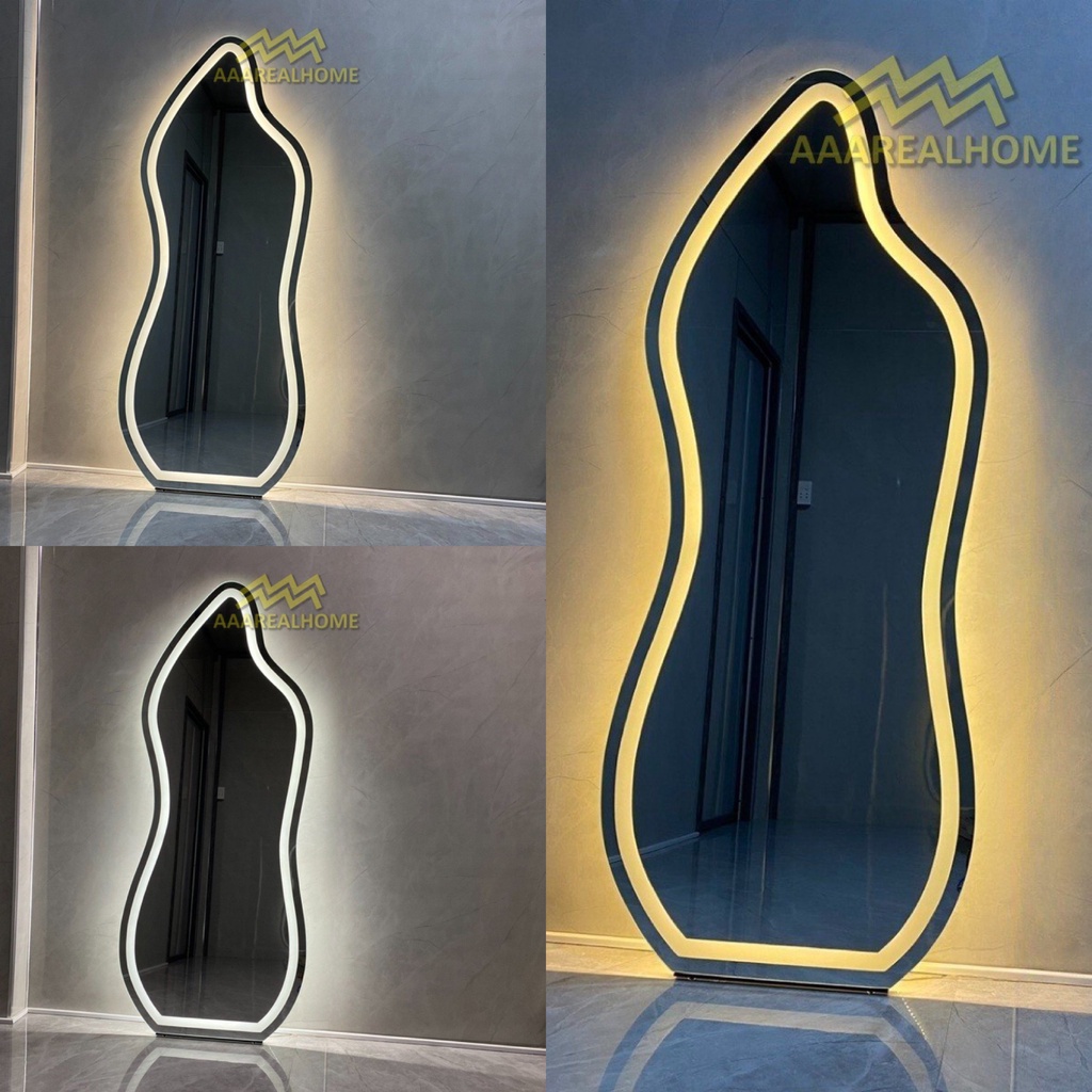 100x180cm Gương soi hồ lô AAArealhome HL Gương hồ lô Gương soi treo tường Gương soi toàn thân đèn led cảm ứng