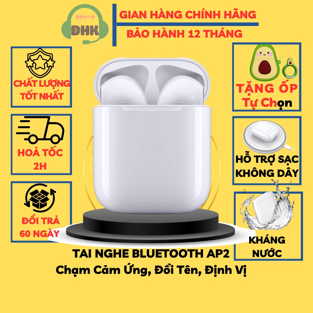 Tai Nghe Bluetooth AlP2 Không Dây Full Chức Năng Dùng Cho Mọi Điện Thoại, Chính Hãng DHK