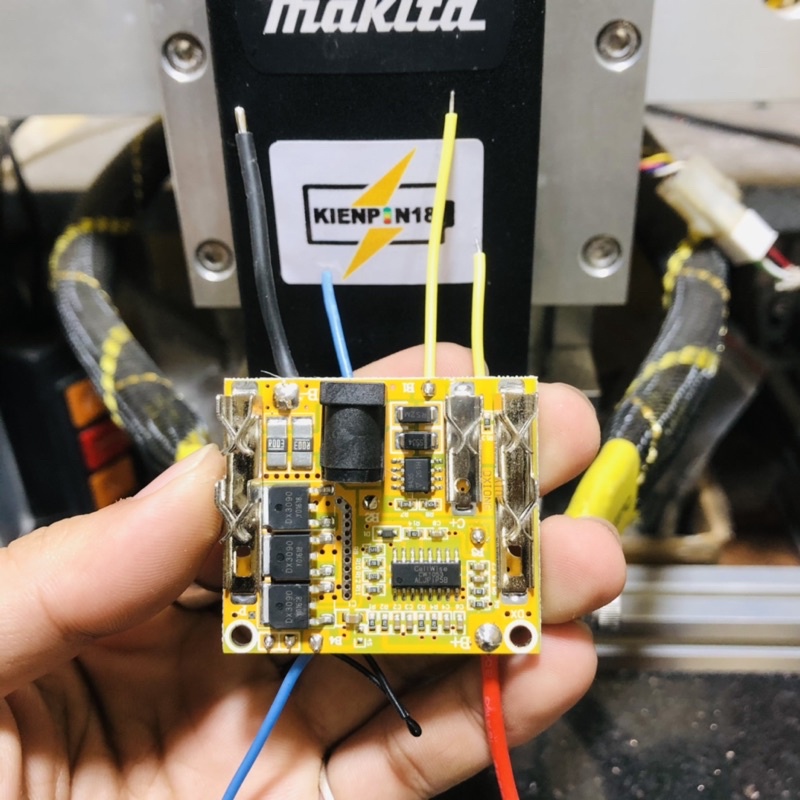 Mạch pin Makita 5S 18V 21V 65A, sạc và bảo vệ pin Liion, đầy tự ngắt/ ic cellwise xịn xò- mạch cân bằng đầy đủ