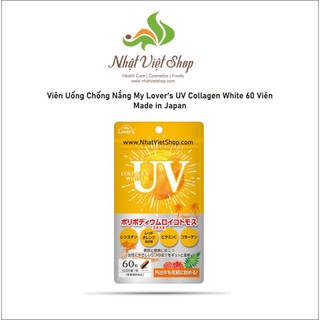 Viên uống chống nắng my lover's uv collagen white nhật bản 60 viên