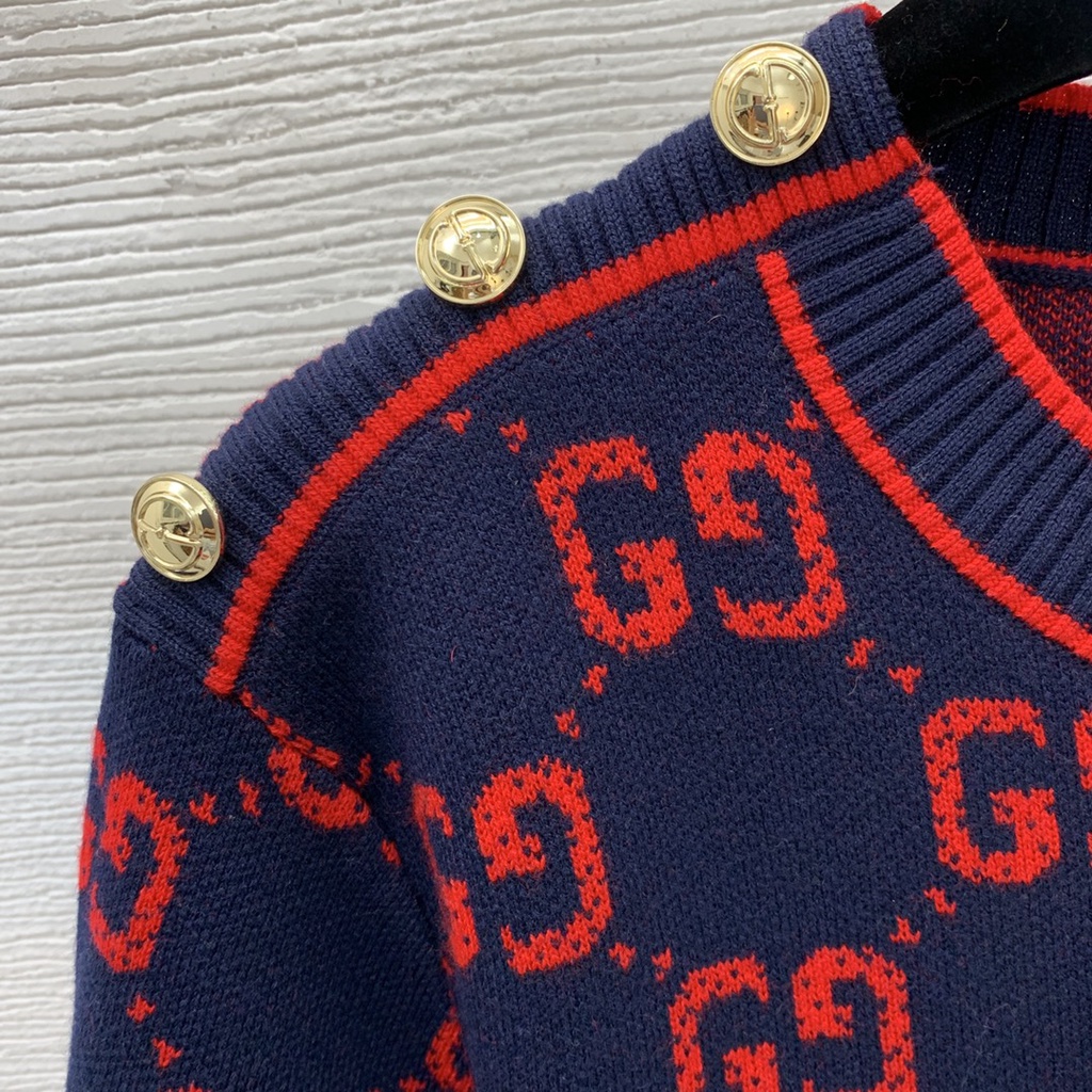 Đầm xuông nữ thời trang cao cấp Gucci GC GG phong cách trưởng thành, quý phái