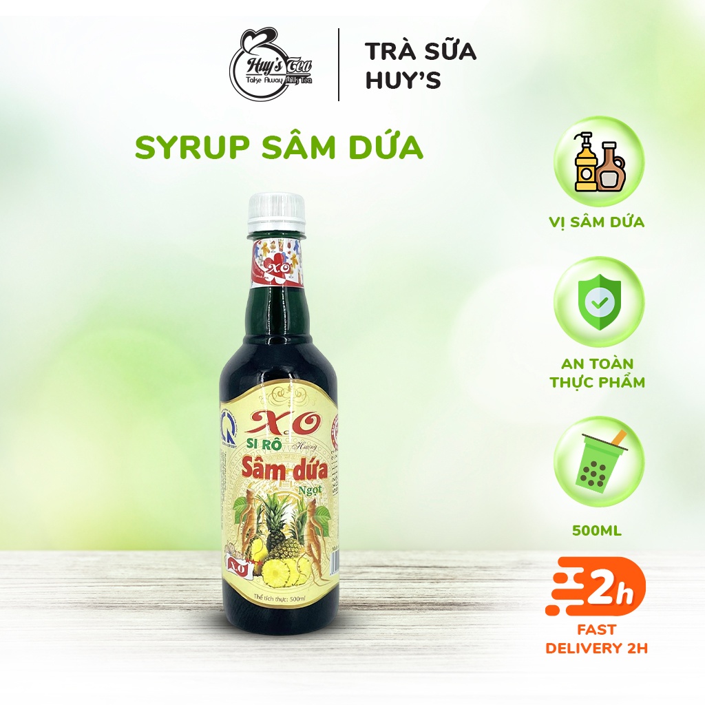 Siro, Syrup Vị Sâm Dứa X.O Chai 500ml