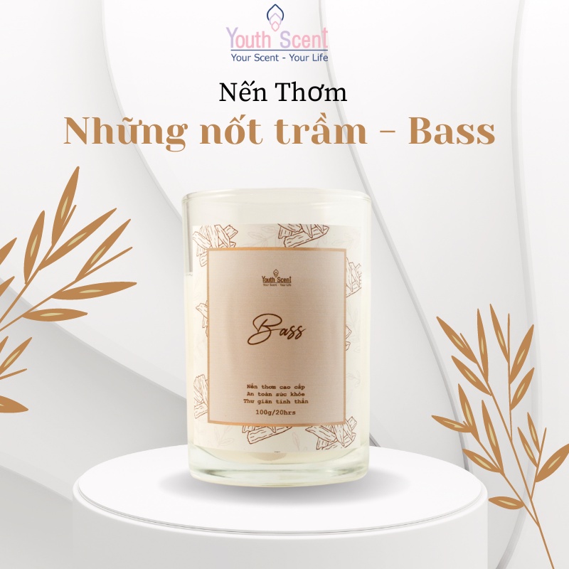 Nến Thơm Cao Cấp - Thương hiệu Youth Scent - Hương của Thanh Xuân- Ly 100ml không gian từ 12-16m2, 20 giờ