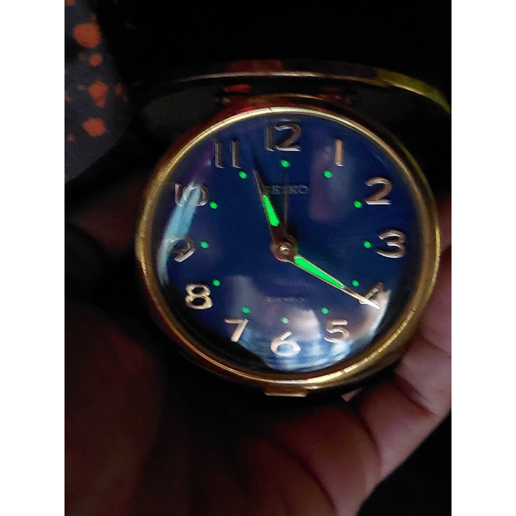 Đồng hồ để bàn xưa nam Seiko lên cót-báo thức hàng Si