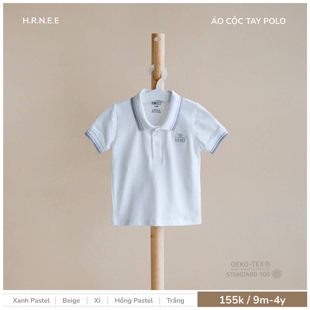 Áo Polo/ Áo Sơ mi Cộc Tay Hrnee Cho Bé Trai Bé Gái Size Từ 6-9M Đến 3-4Y